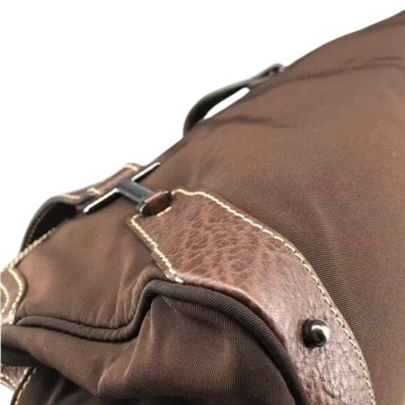 Tod's brown leather trimmed shoulder bag - Picture 10 of 16